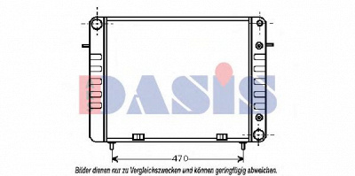 AKS DASIS 151310n -  Радиатор, охлаждение двигателя